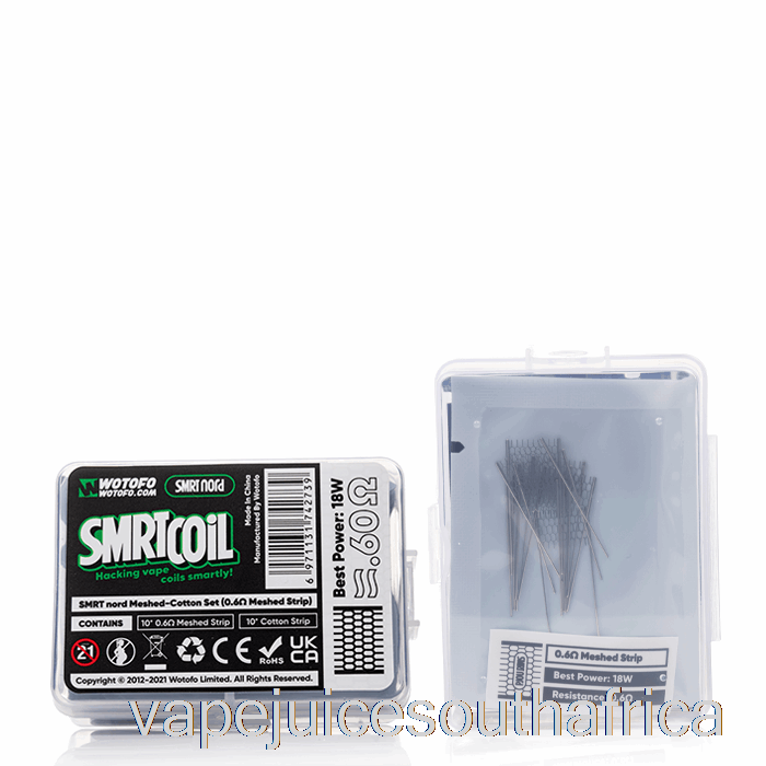 Vape Juice South Africa Wotofo Smrt Cotton Set [Cotton Set] 0.6Ohm Nord Mesh